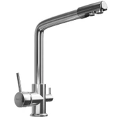 Real Stone BT001 Abant Arıtmalı Kuğu Eviye Bataryası Krom - 1