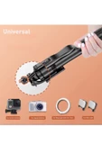 Selfie Stick 360 Derece Bluetooth Kumandalı Selfie Çubuğu Tripod Monopod Max 1530 mm Min 336 mm thumbnail 4