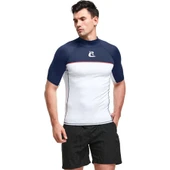 Cressi Shield Rash Guard Man T-Shirt  XL - NO:5 WHITE - BLUE - 1