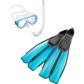 Cressi Rondinella Palet Maske Şnorkel Seti  AQUAMARINE NO:45-46 - 1