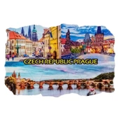 Çek Cumhuriyeti Temalı Fresco Magnet thumbnail 1