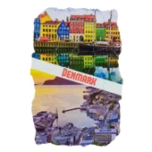 Danimarka Temalı Fresco Magnet thumbnail 1
