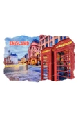 İngiltere Temalı Fresco Magnet thumbnail 3