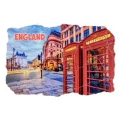 İngiltere Temalı Fresco Magnet thumbnail 1