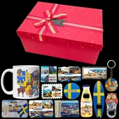 İsveç Hediye Kutusu 10 Parça Kupa Magnet Anahtarlık Kutu thumbnail 2