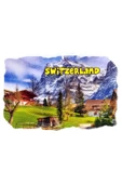 İsviçre Temalı Fresco Magnet thumbnail 3