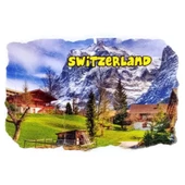 İsviçre Temalı Fresco Magnet thumbnail 1