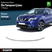 S-Dizayn Nissan Qashqai Krom Ön Tampon Çıtası 2014-2017 - 1