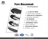 S-Dizayn Fiat Doblo 2 NewLine Aluminyum Yan Basamak 193 Cm 2010 Üzeri A+ Kalite - 6