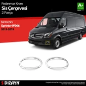 S-Dizayn Mercedes Sprinter W906 Krom Sis Çerçevesi 2 Prç. 2013-2018 thumbnail 1