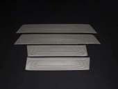 OMSA Mercedes Vito W447 Krom Kapı Eşiği Siyah 4 Parça Yazılı 2014 ve Sonrası thumbnail 1