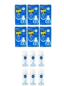 Raid Elektrolikit Sinek Kovucu Yedek Şişe 45 Gece 6 Adet+Nivea Rollon Fresh Naturel 25 Ml 6 Adet - 1