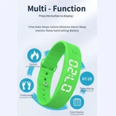 E-Vibra Fitness Takip Bluetooth ve Uygulama Yok Telefon Gerektirmez - Mor - 3