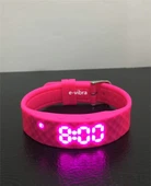 E-Vibra Tuvalet Eğitimi Saati - Şarj Edilebilir Sessiz Titreşimli Saat - Pembe - 2