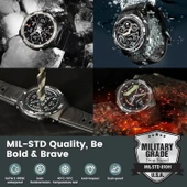 AMAZTIM Akıllı Saat, En Hafif Fitness Takip Cihazı, Kadınlar İçin - Siyah - 2