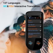 Chunmu Anlık Dil Tercüman Cihazı, WiFi Gerekmiyor - 137 Dil - 2