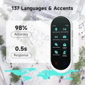 HASLED 5 Yönlü Taşınabilir Wifi Gerektirmeyen Dil Tercüman - 138 Dil - 3