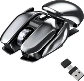 Dancesoul Benzersiz Görünümlü Sessiz Kablosuz Mouse USB ve Type-C Şarjlı - 1
