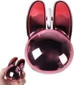 Guguelec Kablosuz Mouse, Sevimli Tavşan Bluetooth Çift Mod, Küçük - Kırmızı - 1