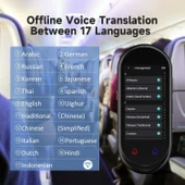 HASLED  5 Yönlü Taşınabilir Tercüman WiFi Gerektirmez 138 Dil - Siyah - 4
