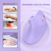 Seenda Ergonomik Kablosuz Dikey Mouse, Bluetooth 4.0+USB - Mor - 3