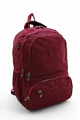 Ortaokul Lise Üniversite Okul Sırt Çantası Unisex 40*30 Cm Su İtici Hafif Klinkır Kumaş Çok Cepli - 11