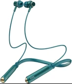 HTC Boyun Bantlı Bluetooth Kulaklık, Manyetik Stereo Kulaklık - Yeşil - 1