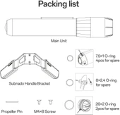 Waydoo Subnado Su Sporları, Sualtı Dalış Scooter Lite - Mavi - 2
