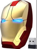 ECOiNVA Kablosuz Iron Man Mouse 2.4G Optik - Gold - 1