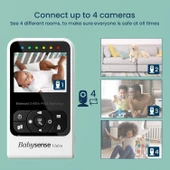 Babysense V24R-2 Video Bebek Monitörü Kamera ve Ses, Uzun Menzil - 4