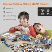 Apitor Robot X 12'si 1 arada STEM Robot Oyuncak Yapım Seti, Programlanabilir, App - 3