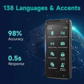 HASLED Taşınabilir Tercüman Cihazı, 138 Dil ve 4.1 Inc Dokunmatik Ekran - Siyah - 3