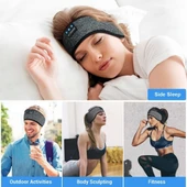 LC-dolida Uyku Maskesi - Kablosuz Kulaklıklar - Bluetooth 5.2 - Kül Grisi - 4