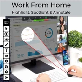 Swiftpoint SurfacePoint Kablosuz Ergonomik Mouse, Sunum Tıklayıcısı - Siyah - 4