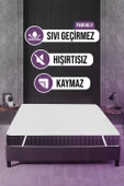 Pamuklu  Dört Köşe Lastikli Sıvı Geçirmez Yatak Alezi 120 x 200 cm - 1