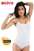 Belinay İp Asklılı Çıtçıtlı Body Modal Yumuşak Bayan Atlet 0860 - 1