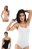 3 Adet Belinay İp Asklılı Çıtçıtlı Body Modal Yumuşak Bayan Atlet 0860 - 2