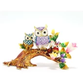 Dal Üstünde 3'Lü Baykuş Biblo thumbnail 1