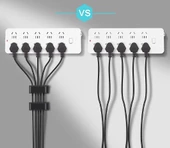 Yapışkanlı Kablo Düzenleyici Klips 4lü Set thumbnail 5