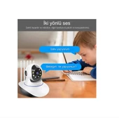 5 Antenli Bebek Izleme Kamerası Gece Görüşlü Ip Güvenlik Kamerası 360 Derece Hareket Sensörlü - 4