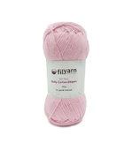 Baby Cotton El Örgü İpi 100 Gram Oeko-Tex Sertifikalı Pamuk İpi Bebek İpi Yelek İpi Punch İpi - 4