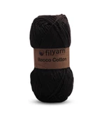 Rocco 100g Cotton iplik punch için ideal örgü ipi, pamuklu amigurumi ipi el işi malzemeleri pamuk ip - 3