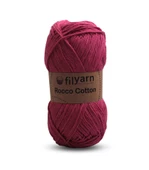 Rocco 100g Cotton iplik punch için ideal örgü ipi, pamuklu amigurumi ipi el işi malzemeleri pamuk ip - 5