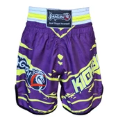 DragonDo KB246 Kick Boks Şortu Kick Boxing Antrenman Şortu Dijital Baskılı Neon Şort - 7