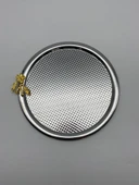3'lü Japon Güllü Yuvarlak Gümüş Çay ve Kahve Sunum Tepsisi, Dekoratif Servis Tepsisi 22cm - 3