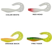 Remixon Sandra 9cm Silikon Yem (25 Adet)  Standart ORANGE BACK - 1