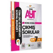 2025 YKS-AYT Türk Dili ve Edebiyatı-Sosyal Bilimler 1 Konu Konu Çıkmış Sorular ÖSYM Son 7 Yıl - 8