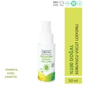 INCIA %100 Doğal Koruyucu Vücut Losyonu Sprey Yenidoğan Bebek Çocuk İçin Limon Okaliptus Vegan 50 ml - 1