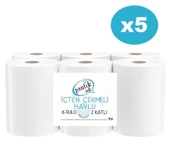 Pratiksoft 5 Koli İçten Çekmeli Kağıt Havlu 30 Rulo 69867 - 1