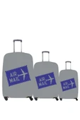 My Saraciye Valiz Kılıfı, Bavul Kılıfı Büyük, Orta, Kabin Boy Kılıf Seti, My Air Mail 24 - 1